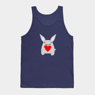 rabbit holding a heart Tank Top